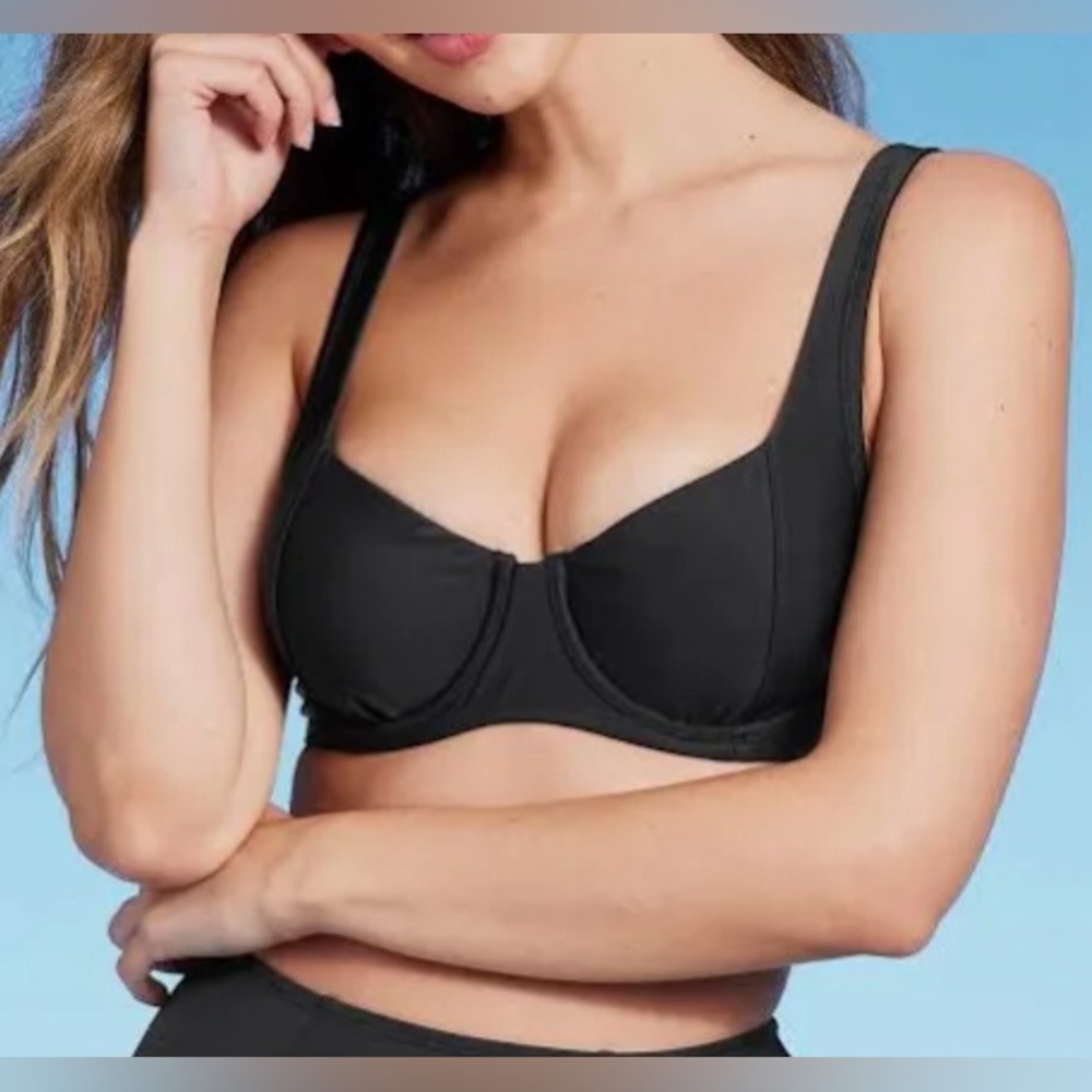 Kona Sol Black Underwire Bikini Top